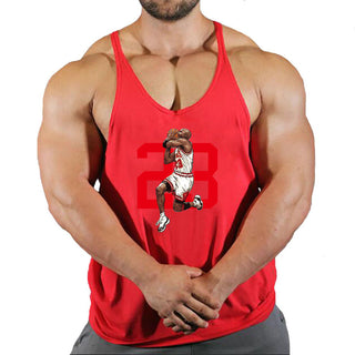 Skull Fitness Clothing Bodybuilding Shirt Men Top Fitness Sleeveless Sweatshirt Gym T-shirts Suspenders Man Men's Vest Stringer Alodia Store