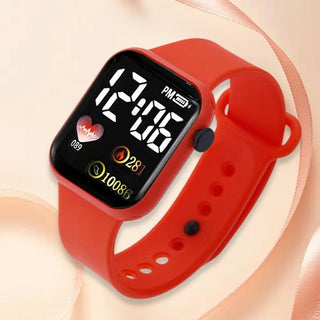 Electronic Wrist Watch  LED Digital Smart sport watch Luminous Square Dial Kids wristwatch for Children Birthday Gift Alodia Store
