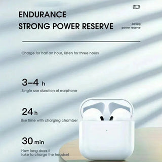 Pro 4 TWS Wireless Headphones Earphone Bluetooth-compatible 5.0 Waterproof Headset with Mic for Xiaomi iPhone Pro4 Earbuds ALODIA STORE