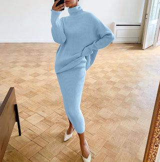 TARUXY Ribbed Knit 2 Piece Dress Set Outfits Ladies Alodia Store
