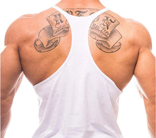 Skull Fitness Clothing Bodybuilding Shirt Men Top Fitness Sleeveless Sweatshirt Gym T-shirts Suspenders Man Men's Vest Stringer Alodia Store