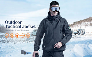 Hooded Man Coat Jacket Military Alodia Store