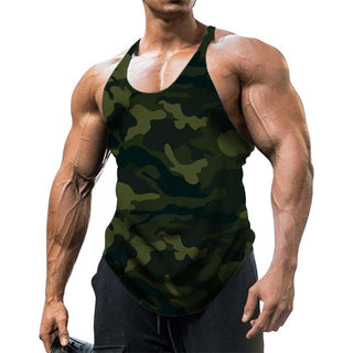 Camouflage Summer Fitness Tank Top Men Bodybuilding New Gyms Clothing Fitness Men Shirt Slim Fit Vests Mesh Singlets Muscle Tops ALODIA STORE