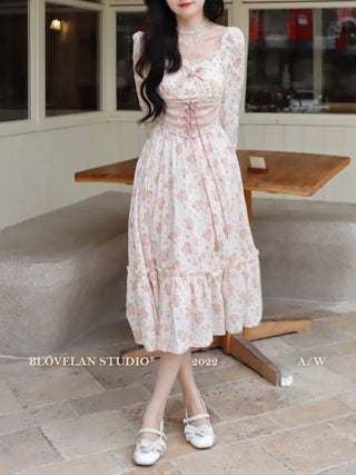 pink floral dress Alodia Store