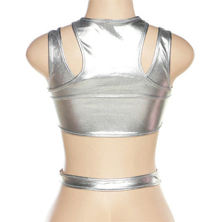 Summer Sliver Color CropTop Women New Sexy Alodia Store