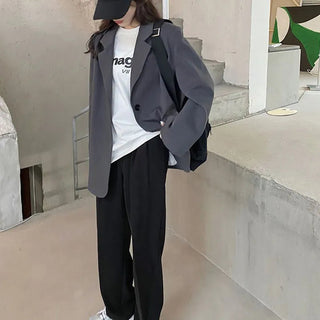 Long Sleeve Loose Suit Coat Woman Alodia Store