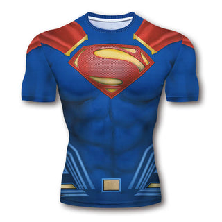 S-3XL Compression Shirt 3D Printed T shirts Men Comic Cosplay Clothing Short Sleeve Sports Quick Dry Fitness Tops Male Alodia Store
