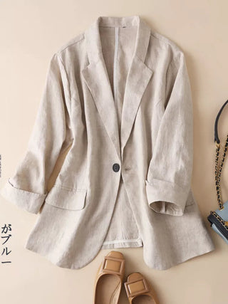 Three-quarter Sleeve Casual Blazers Jacket Alodia Store