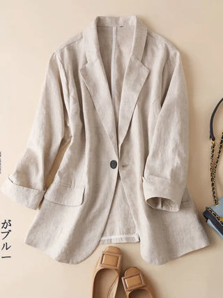 Sleeve Casual Blazers Jacket Alodia Store