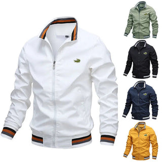 Embroidery CARTELOt Windbreaker Jacket for Men Alodia Store