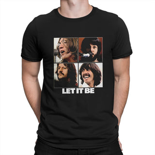 The Beatle Band Let IT BE T Shirt Grunge Men Tees Summer Clothing Polyester Crewneck TShirt ALODIA STORE