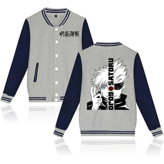 New Jujutsu Kaisen Gojo Satoru Baseball Jacket Men Women Alodia Store