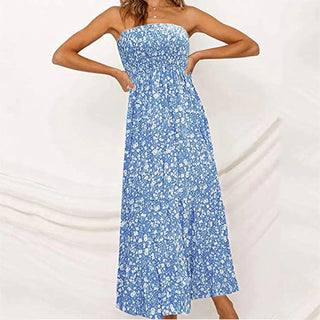 Sexy Floral Print Boho Beach Dress Alodia Store