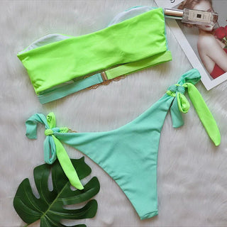 Para Praia Cameo Push Up Bikini Set Female Alodia Store