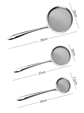 Kitchen Multi-functional Filter Spoon Stainless Steel Fine Mesh Wire Oil Skimmer Strainer Fried Food Net Kitchen Gadgets Alodia Store