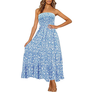 Sexy Floral Print Boho Beach Dress Alodia Store