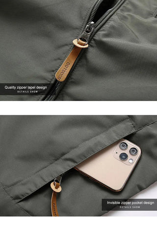 Men Hooded Raincoat Winter Waterproof Skin Kit Alodia Store