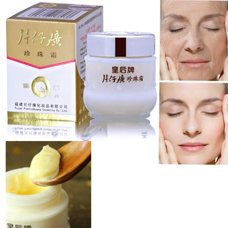Pianzhuang Pearl Face Cream Anti-Aging Remove Wrinkle Firming Lifting Whitening Brightening Moisturizing Facial Skin Care Alodia Store