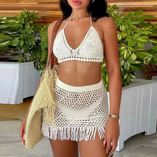 Tassel Bodycon Skirt Beach Alodia Store