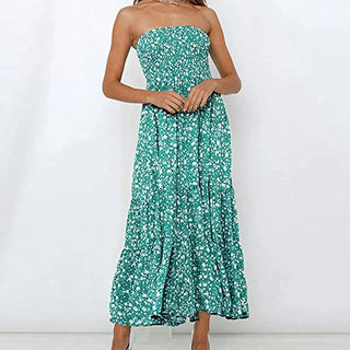 Sexy Floral Print Boho Beach Dress Alodia Store