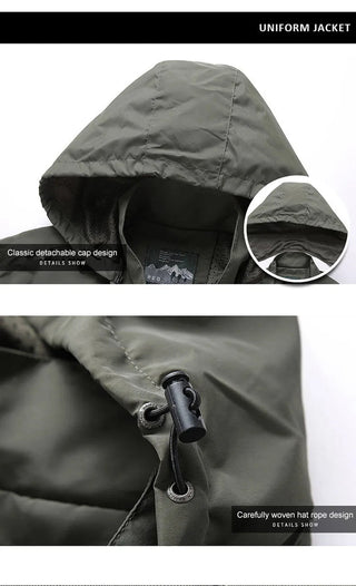 Men Hooded Raincoat Winter Waterproof Skin Kit Alodia Store