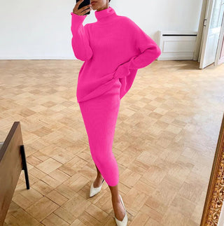 TARUXY Ribbed Knit 2 Piece Dress Set Outfits Ladies Alodia Store