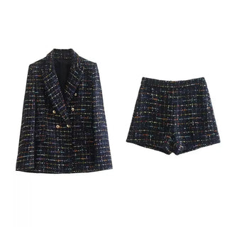 Tweed Woolen Blazer Coat Alodia Store