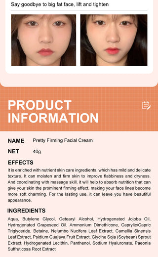 Face-lift Cream Slimming Face Lifting  Firming Massage Cream Anti-Aging  Moisturizing Beauty Skin Care Facial Cream Anti-Wrinkle Alodia Store