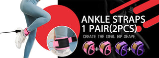 Fitness Ankle Straps Adjustable D-Ring Foot Support Cuffs Gym Leg Strength Workouts Pulley With Buckle Sports Feet Guard Alodia Store