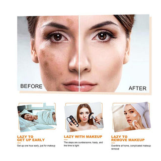 V7 Deep Hydration Waterlight Face Makeup Cream Brighten Skin Tone Fade Blemishes Moisturizing Non Greasy Whitening Facial Cream Alodia Store