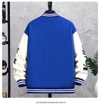 Men's Letter Printed Loose Baseball Jacket Fashion Alodia Store