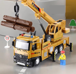 Large Truck Crane Engineering Vehicle Alloy Model Car Alodia Store