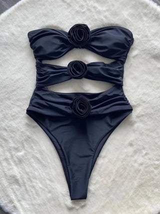Hollow Out Beachwear Bathing Suit ALODIA STORE