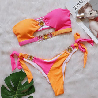 Para Praia Cameo Push Up Bikini Set Female Alodia Store