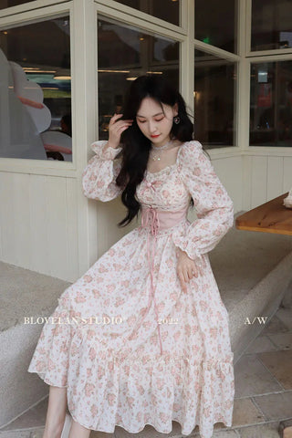 pink floral dress Alodia Store