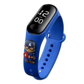 Disney Mickey Mouse Children Watches For Girls Electronic Bracelet Sports LED Spiderman iron Man Doll Kids Watch Waterproof Alodia Store