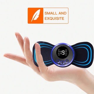 Electric EMS Neck Massager Mini Cervical Back Muscle Pain Relief Patch Stimulator Massageador Mat Portable Gel Pad Stickers Slim - Alodia Store