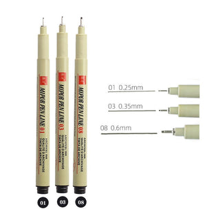 Manga Markers Needle Pen Art Hand-painted Sketch Pens Stationery Set alodia store