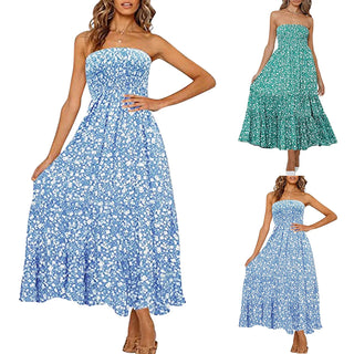 Sexy Floral Print Boho Beach Dress Alodia Store