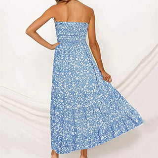 Sexy Floral Print Boho Beach Dress Alodia Store