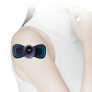 Electric EMS Neck Massager Mini Cervical Back Muscle Pain Relief Patch Stimulator Massageador Mat Portable Gel Pad Stickers Slim - Alodia Store