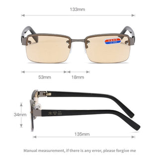 Reading Glasses Men HD Presbyopia Glasses Fashion Eyeglasses +1.0 To +4.0 Retro Glasses for Men alodia store