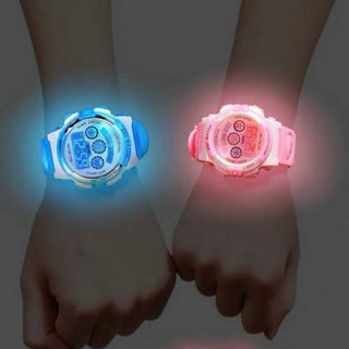 Luminous Camouflage Kids Watches LED Colorful Flash Digital Waterproof Alarm for Boys Girls Anti-seismic Creative Children Clock Alodia Store