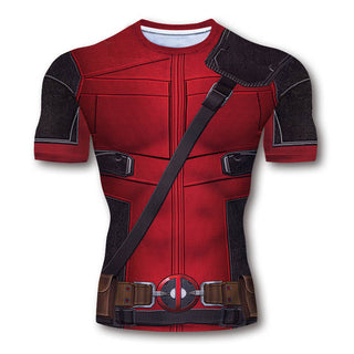 S-3XL Compression Shirt 3D Printed T shirts Men Comic Cosplay Clothing Short Sleeve Sports Quick Dry Fitness Tops Male Alodia Store