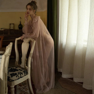 Lace Nightgown Temptation Robe Perspective Emotional Underwear Alodia Store