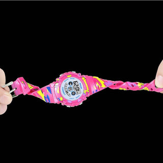 Luminous Camouflage Kids Watches LED Colorful Flash Digital Waterproof Alarm for Boys Girls Anti-seismic Creative Children Clock Alodia Store