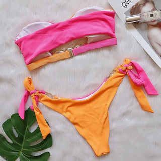 Para Praia Cameo Push Up Bikini Set Female Alodia Store