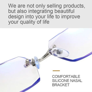 Fashion Anti-Blue Light Reading Glasses Trimming Frame Eye Protection Ultra Light Office Eyeglasses For Men Women Eyewear Alodia Store
