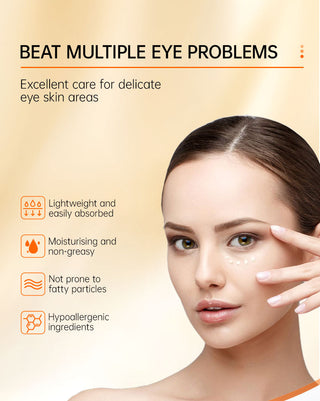 JoyPretty Vitamin C Eye Cream Anti Dark Circles Eye Bag Firmness Moisturizing Whitening Massager Wrinkle Eye Serum Beauty Health Alodia Store