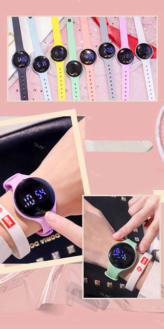 M3 Kids Digital Watches Adjustable Silicone Strap Waterproof Children's Watch Boys Sports Wrist Electronic Smart Watch For Kids Alodia Store
